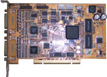 8ch Hikvision Hardware Compression DVR Card: DS-4008HSI