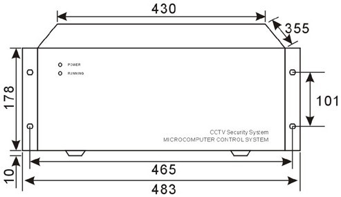 matriz de circuito cerrado de televisión grande