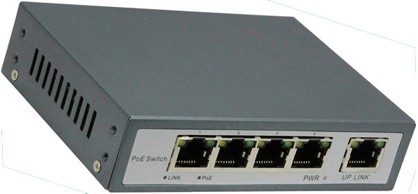 5-HAFEN 10/100 SWITCH mit 4-Port POE: POE3104P