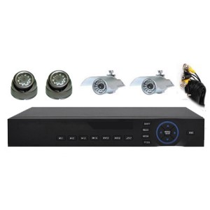 4Cam H.264 CCTV système de sécurité: HK-H5004F-kit