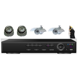 4Kit de leva H.264 DVR sistema de circuito cerrado de televisión: HK-S2204F-kit