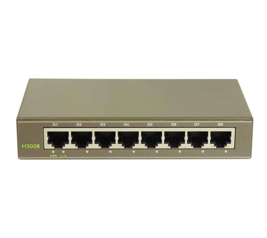 8-Port 10/100 / 1000M POE INTERRUPTEUR:HK-POE3008H